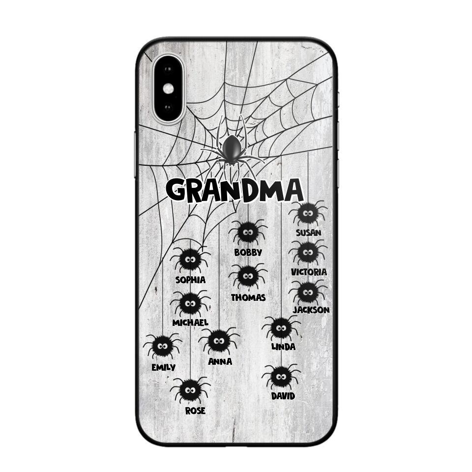 Personalized Grandma Mom Nana Spider Kid Name Phonecase 3D Printed QTVQ2009