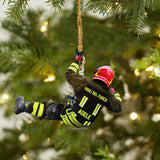 Personalized Italian Firefighter Christmas Ornament Printed 22SEP-HQ26