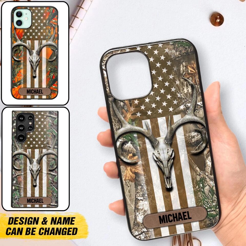 Personalized Deer Hunting Camo Phonecase 3D Printed QTDT2809