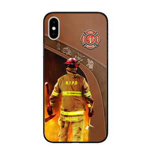 Personalized US Firefighter Phone Case Printed 22SEP-DT29