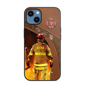 Personalized US Firefighter Phone Case Printed 22SEP-DT29