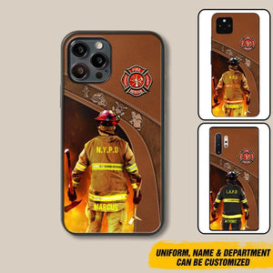 Personalized US Firefighter Phone Case Printed 22SEP-DT29