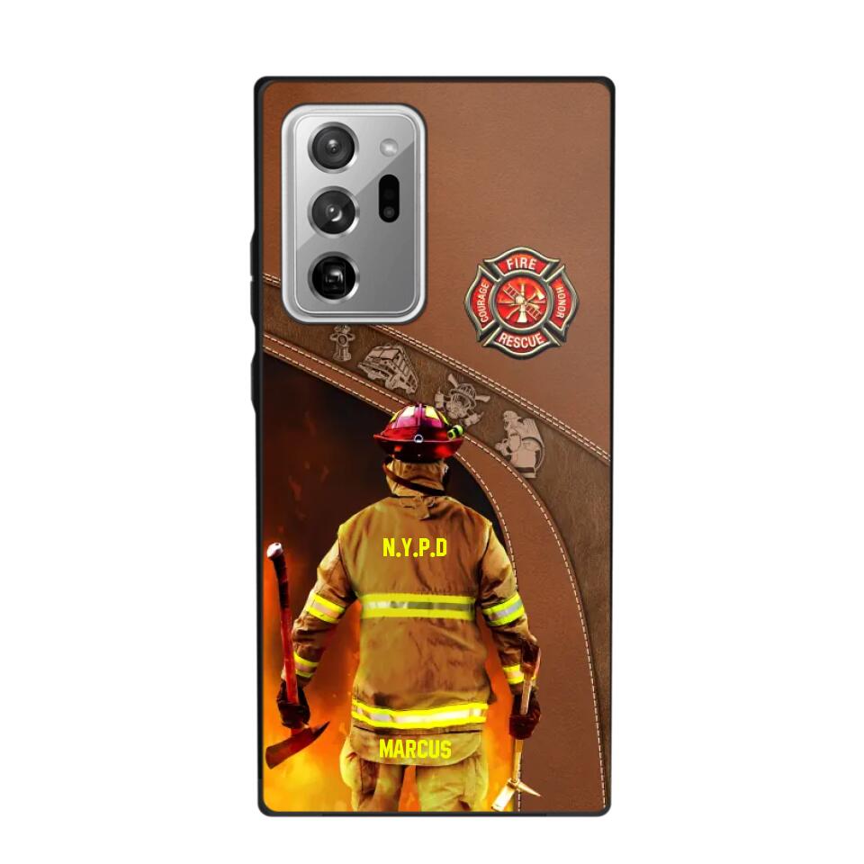 Personalized US Firefighter Phone Case Printed 22SEP-DT29