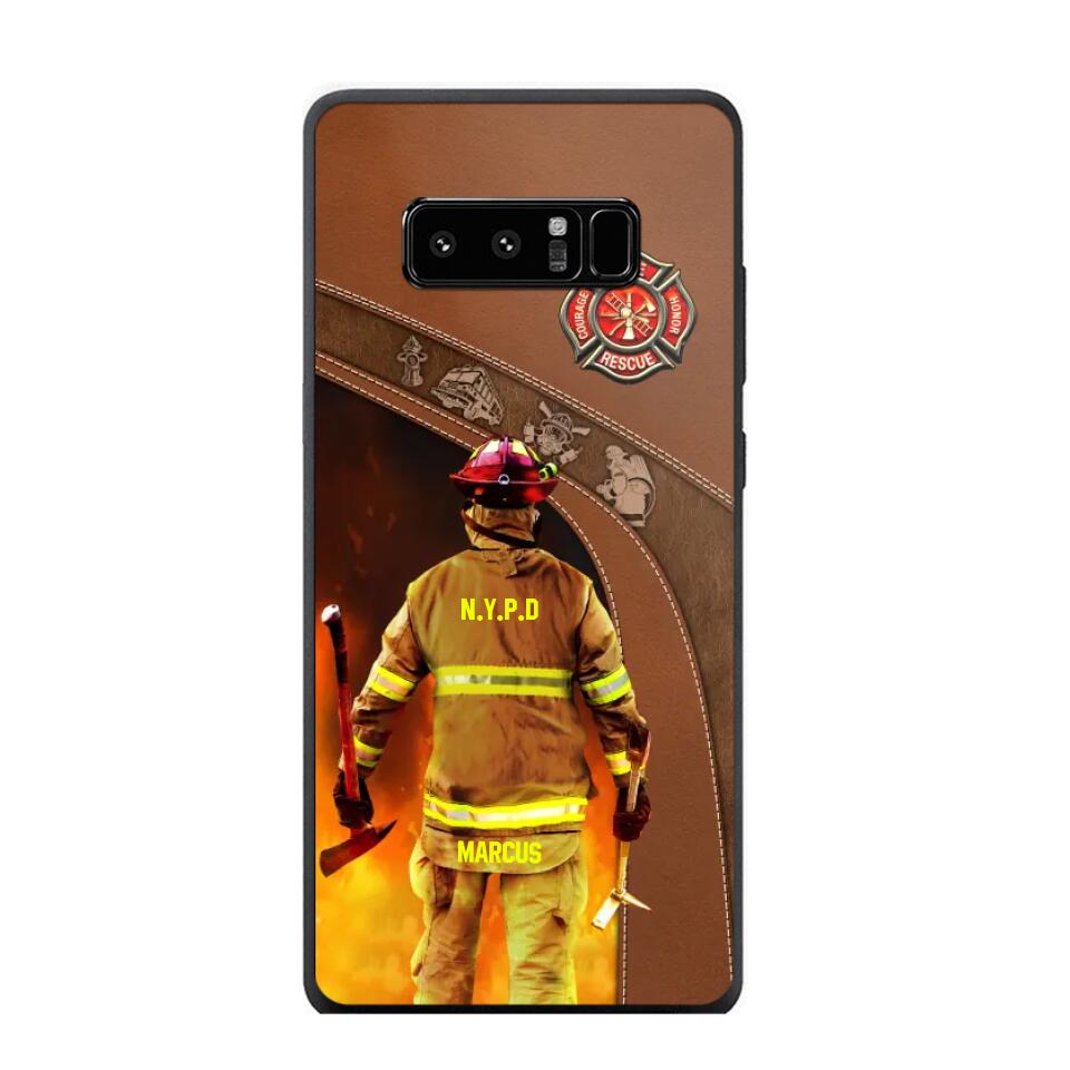 Personalized US Firefighter Phone Case Printed 22SEP-DT29