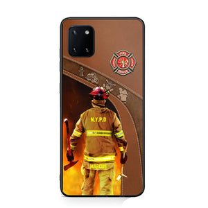 Personalized US Firefighter Phone Case Printed 22SEP-DT29