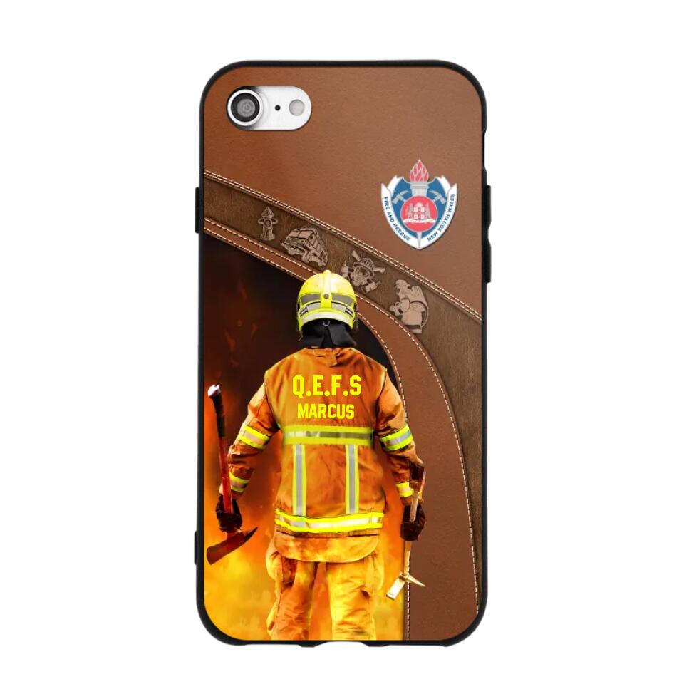 Personalized Australian Firefighter Phone Case Printed 22SEP-DT30