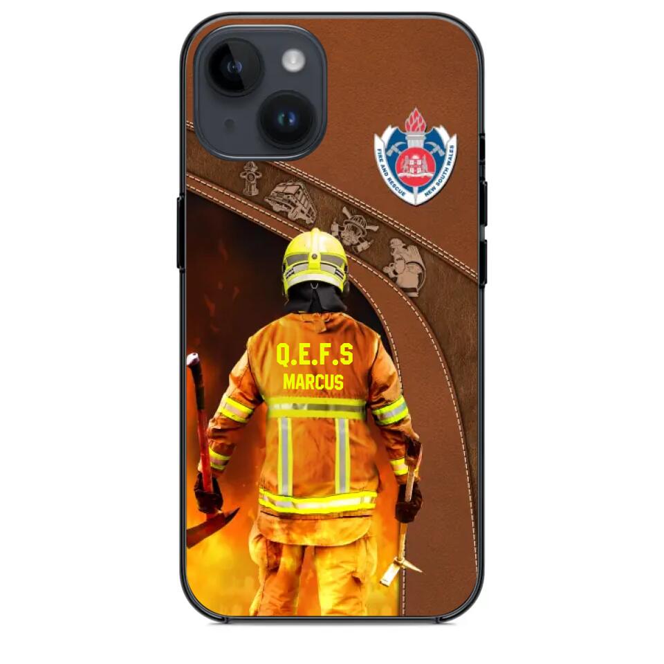 Personalized Australian Firefighter Phone Case Printed 22SEP-DT30