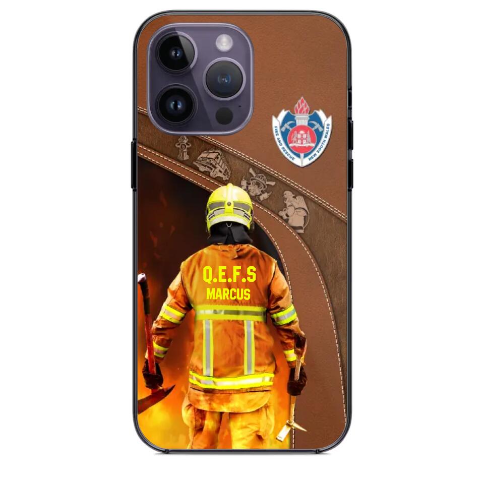 Personalized Australian Firefighter Phone Case Printed 22SEP-DT30