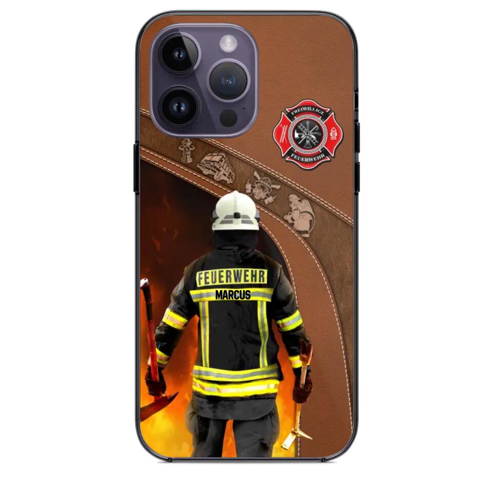 Personalized German Firefighter Phone Case Printed 22SEP-DT30