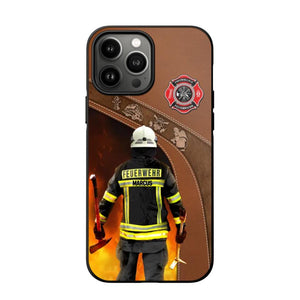 Personalized German Firefighter Phone Case Printed 22SEP-DT30