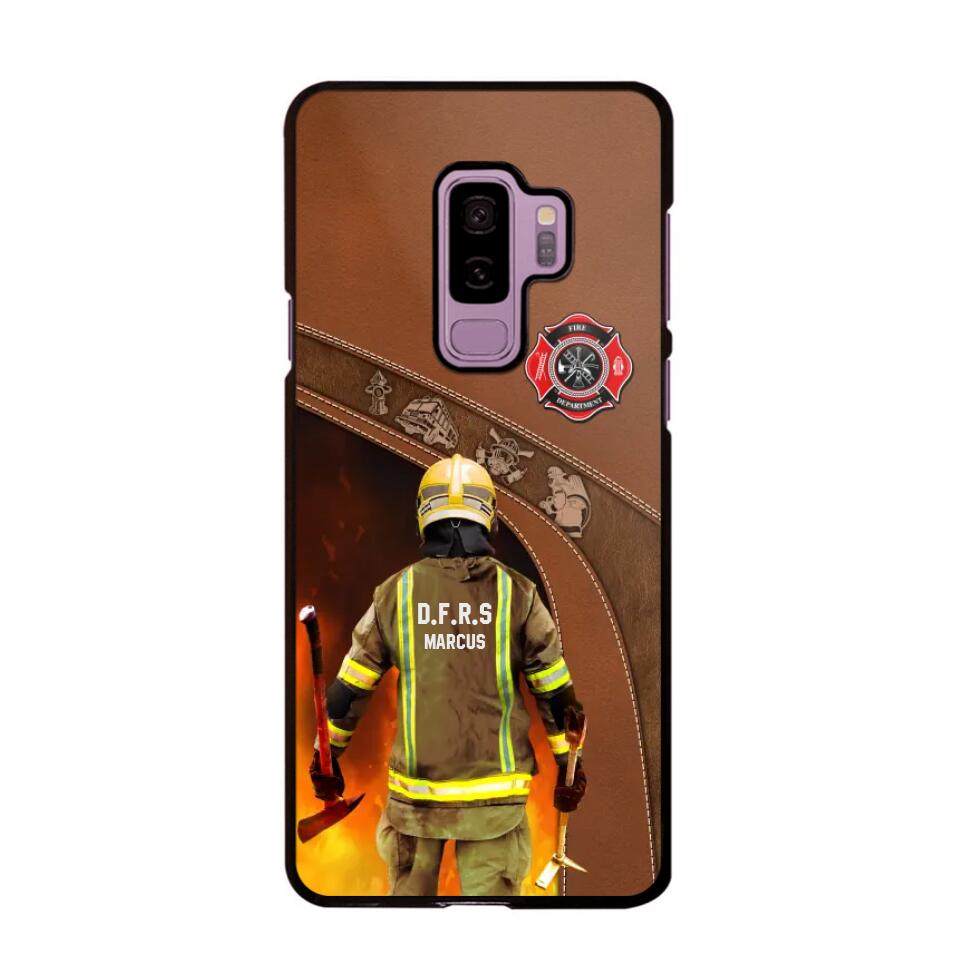 Personalized British Firefighter Phone Case Printed 22SEP-DT30