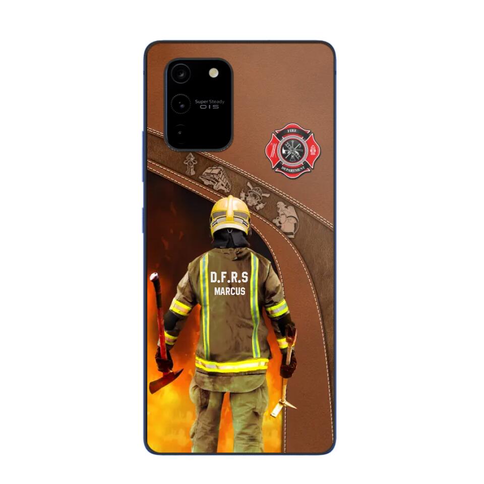 Personalized British Firefighter Phone Case Printed 22SEP-DT30