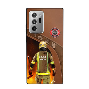 Personalized British Firefighter Phone Case Printed 22SEP-DT30