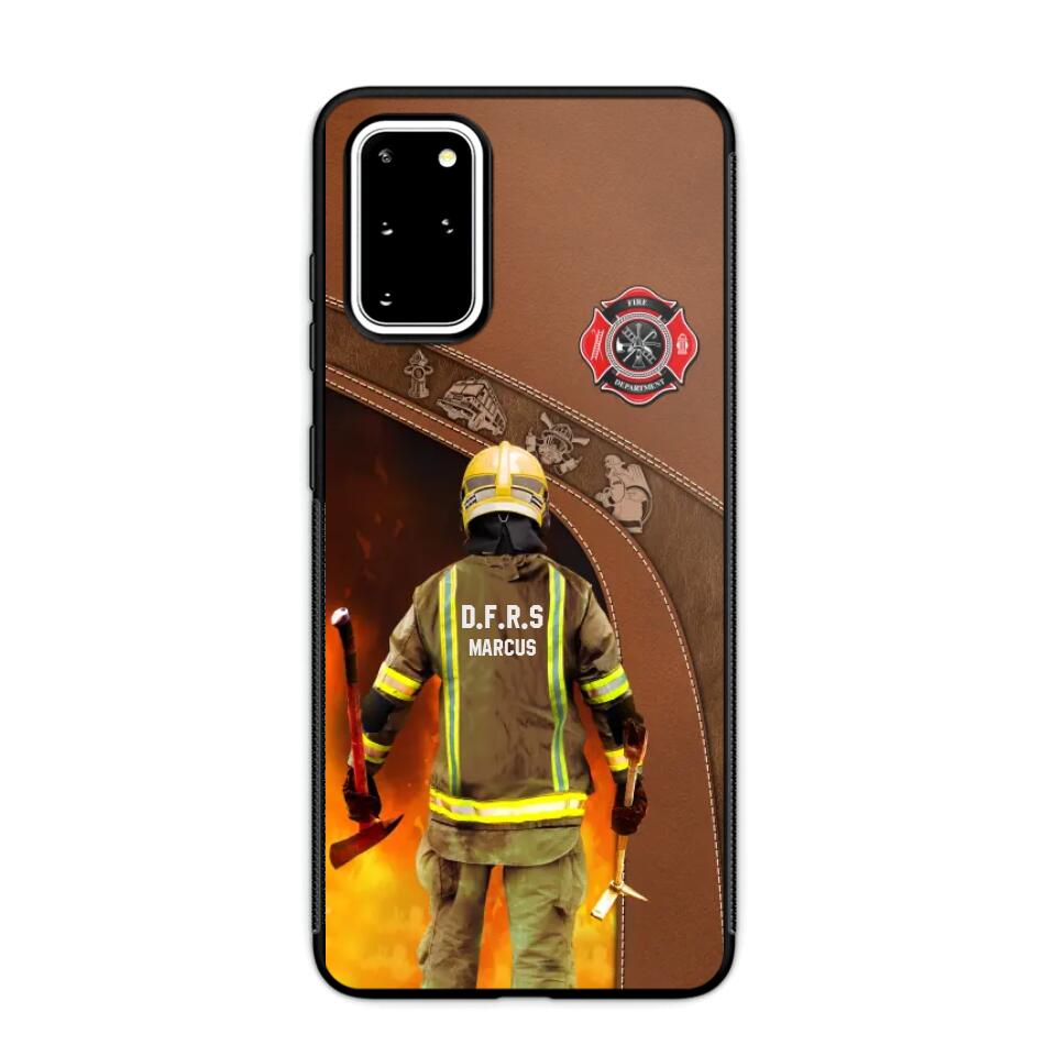 Personalized British Firefighter Phone Case Printed 22SEP-DT30