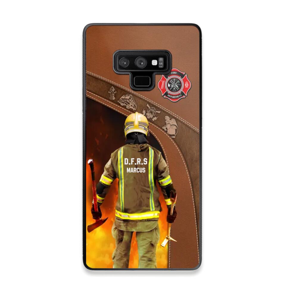 Personalized British Firefighter Phone Case Printed 22SEP-DT30