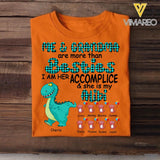 Personalized Me And Grandma Are More Than Besties Dinosaur Kid Tshirt Printed QTDT0510