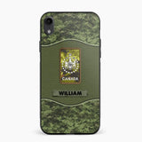 Personalized Canadian Veterans/Soldier Camo Phone Case Printed 22OCT-HY05