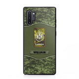 Personalized Canadian Veterans/Soldier Camo Phone Case Printed 22OCT-HY05