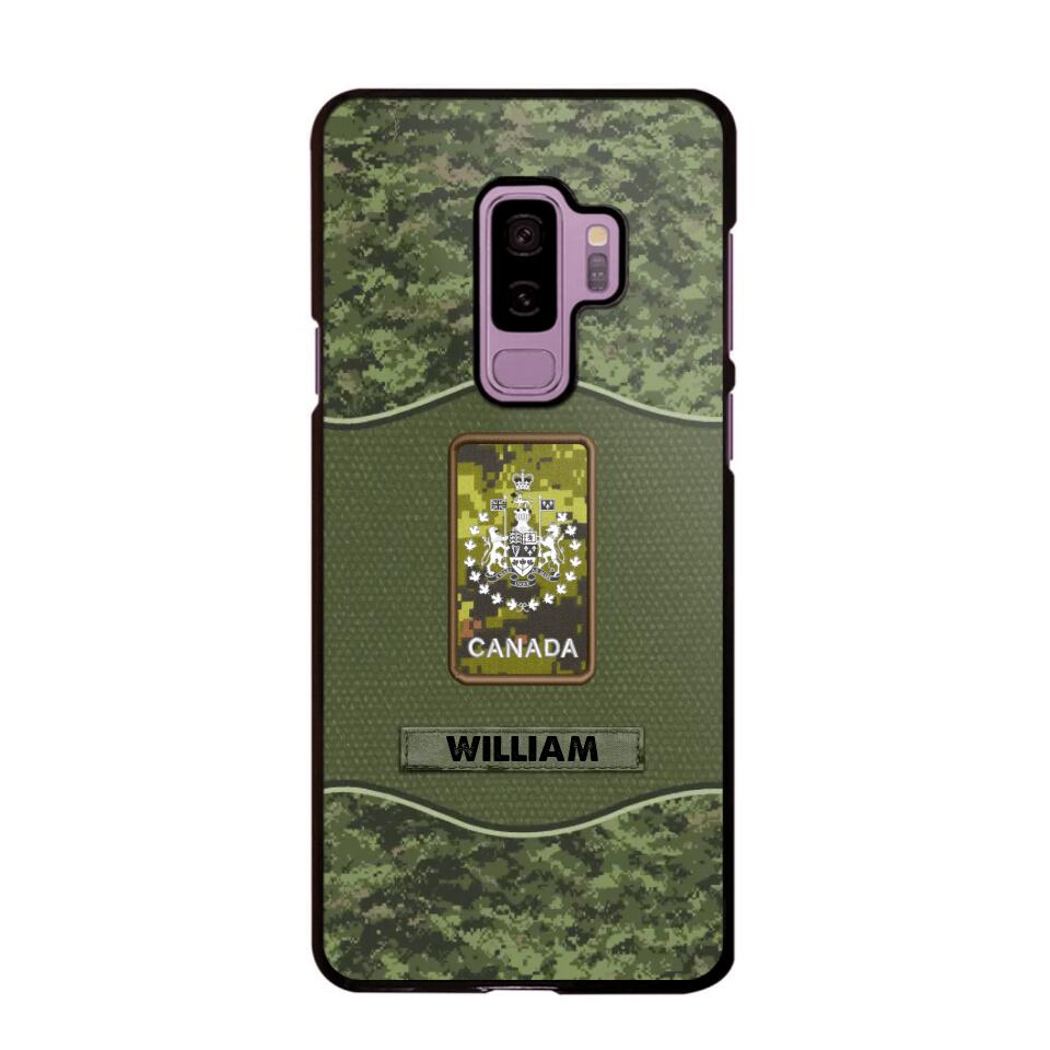 Personalized Canadian Veterans/Soldier Camo Phone Case Printed 22OCT-HY05