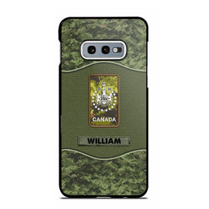 Personalized Canadian Veterans/Soldier Camo Phone Case Printed 22OCT-HY05