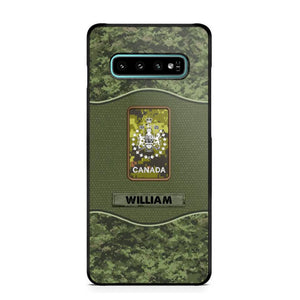 Personalized Canadian Veterans/Soldier Camo Phone Case Printed 22OCT-HY05