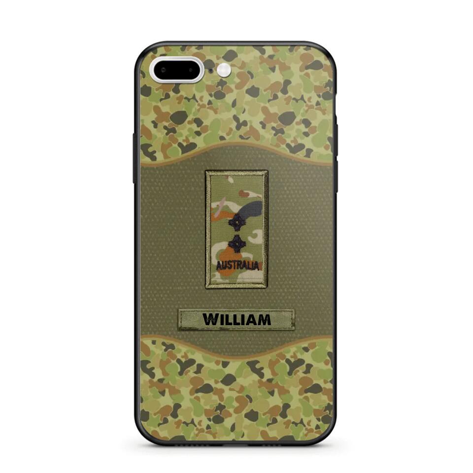 Personalized Australian Veterans/Soldier Camo Phone Case Printed 22OCT-HY05