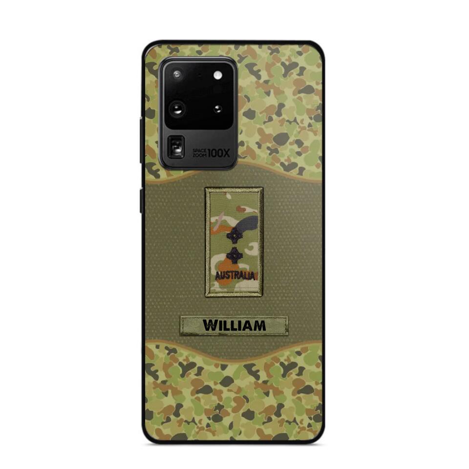 Personalized Australian Veterans/Soldier Camo Phone Case Printed 22OCT-HY05