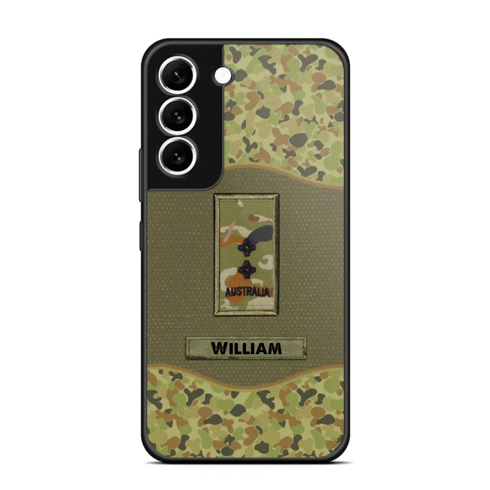 Personalized Australian Veterans/Soldier Camo Phone Case Printed 22OCT-HY05