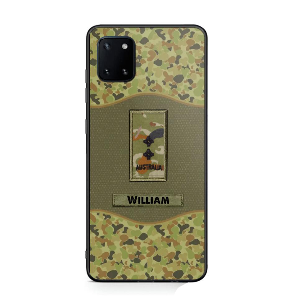 Personalized Australian Veterans/Soldier Camo Phone Case Printed 22OCT-HY05