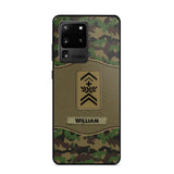 Personalized Swiss Veterans/Soldier Camo Phone Case Printed 22OCT-HY05