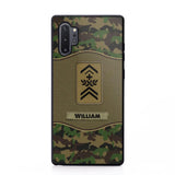 Personalized Swiss Veterans/Soldier Camo Phone Case Printed 22OCT-HY05