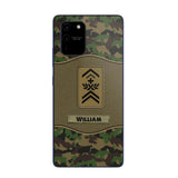 Personalized Swiss Veterans/Soldier Camo Phone Case Printed 22OCT-HY05