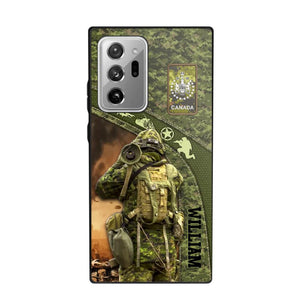 Personalized Canadian Veterans/Soldier Camo Phone Case Printed 22OCT-HQ05