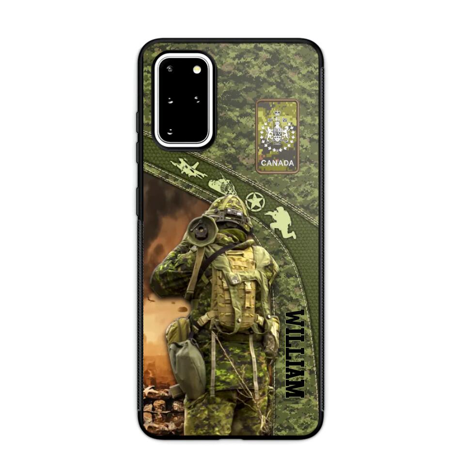 Personalized Canadian Veterans/Soldier Camo Phone Case Printed 22OCT-HQ05