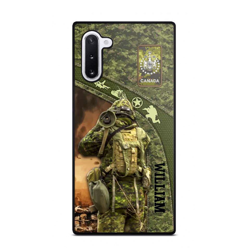 Personalized Canadian Veterans/Soldier Camo Phone Case Printed 22OCT-HQ05