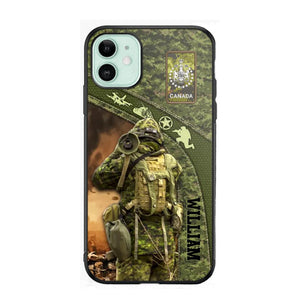 Personalized Canadian Veterans/Soldier Camo Phone Case Printed 22OCT-HQ05