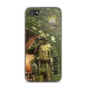 Personalized Canadian Veterans/Soldier Camo Phone Case Printed 22OCT-HQ05