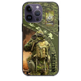 Personalized Canadian Veterans/Soldier Camo Phone Case Printed 22OCT-HQ05