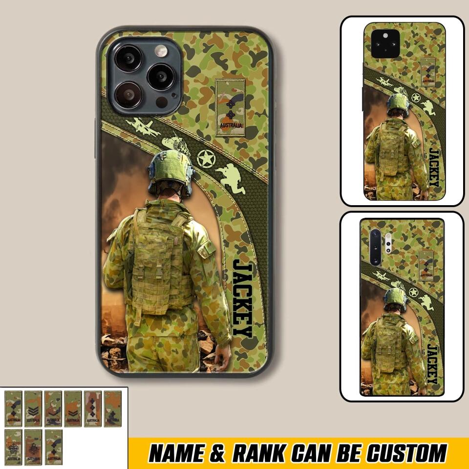 Personalized Australian Veterans/Soldier Camo Phone Case Printed 22OCT-HQ05