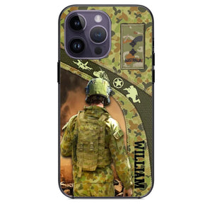 Personalized Australian Veterans/Soldier Camo Phone Case Printed 22OCT-HQ05