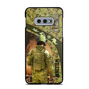 Personalized Australian Veterans/Soldier Camo Phone Case Printed 22OCT-HQ05