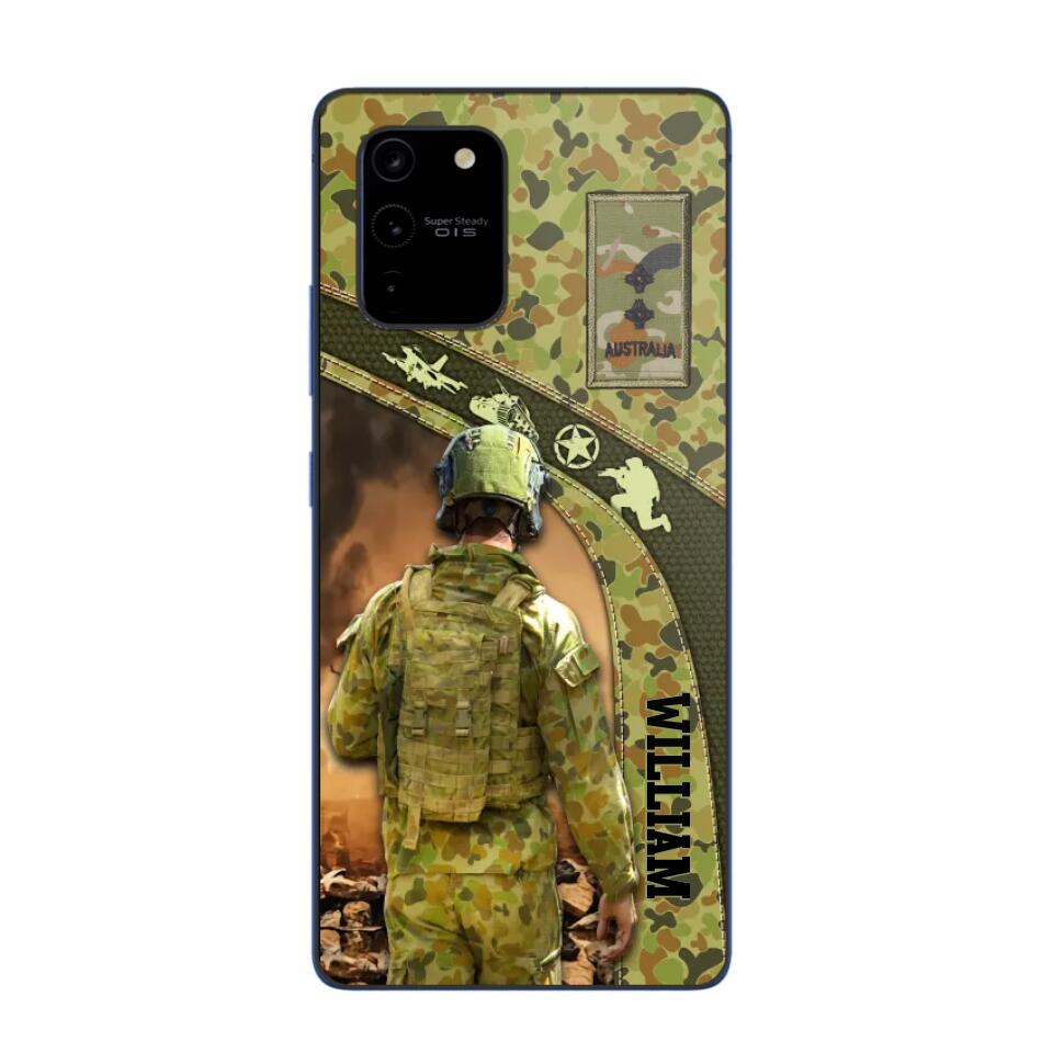 Personalized Australian Veterans/Soldier Camo Phone Case Printed 22OCT-HQ05