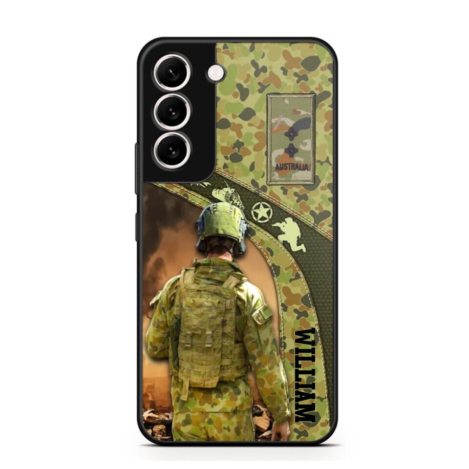 Personalized Australian Veterans/Soldier Camo Phone Case Printed 22OCT-HQ05