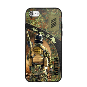 Personalized German Veterans/Soldier Camo Phone Case Printed 22OCT-HQ05