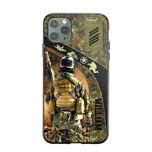 Personalized German Veterans/Soldier Camo Phone Case Printed 22OCT-HQ05