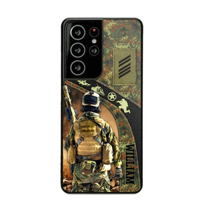 Personalized German Veterans/Soldier Camo Phone Case Printed 22OCT-HQ05