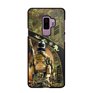 Personalized German Veterans/Soldier Camo Phone Case Printed 22OCT-HQ05