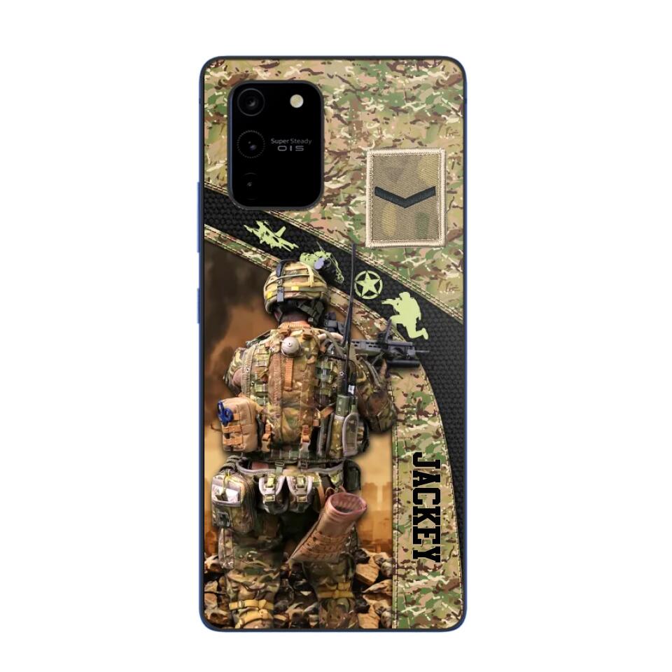 Personalized British Veterans/Soldier Camo Phone Case Printed 22OCT-HQ05