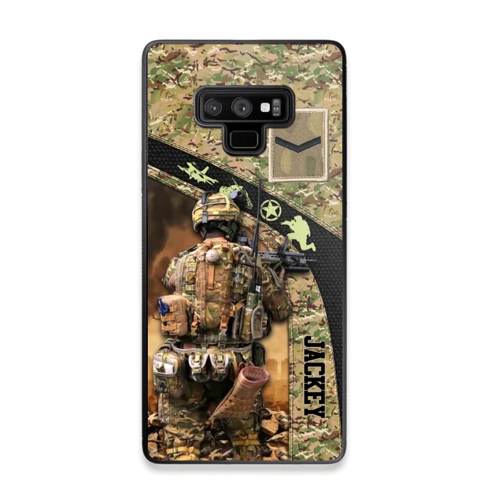 Personalized British Veterans/Soldier Camo Phone Case Printed 22OCT-HQ05