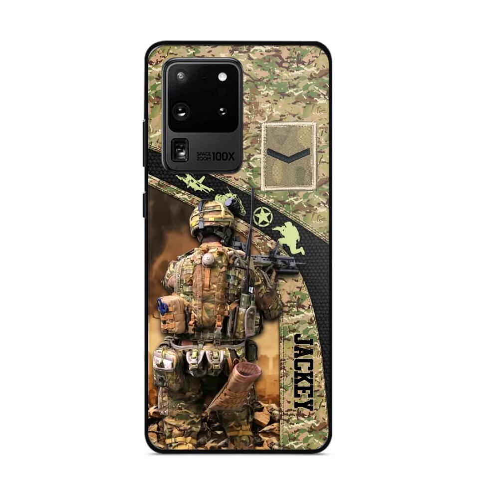 Personalized British Veterans/Soldier Camo Phone Case Printed 22OCT-HQ05